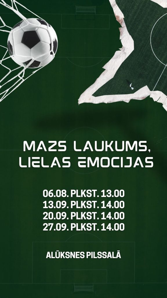 Mazs laukums, lielas emocijas!