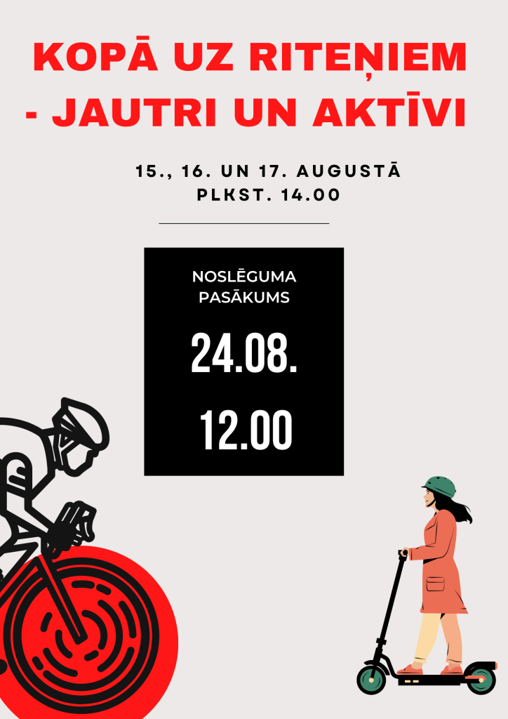 Kopā uz riteņiem – jautri un aktīvi!