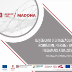 Aicina uzņēmējus pieteikties semināram Madonā par digitalizācijas iespējām un pieejamo atbalstu