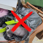 Bioloģisko atkritumu konteineros – atbilstoša satura atkritumus