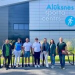 Alūksnes Sporta centrā viesojās projekta partneri no Igaunijas