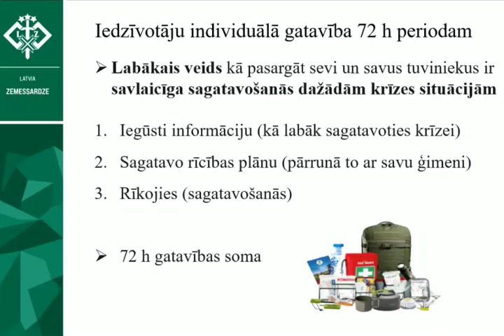 Konferences iedzīvotājiem "Sabiedrības iesaiste civilās aizsardzības sistēmā" tiešraides ieraksts