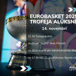 Alūksnē varēs apskatīt “EUROBASKET 2025” kausu