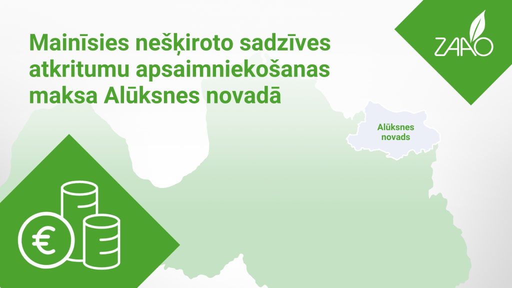 Apstiprināts nešķiroto sadzīves atkritumu apstrādes pakalpojuma tarifs SIA “ZAAO” Aprites ekonomikas centrā “Kaudzītes”