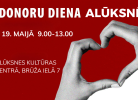 maijā donoru diena Alūksnē