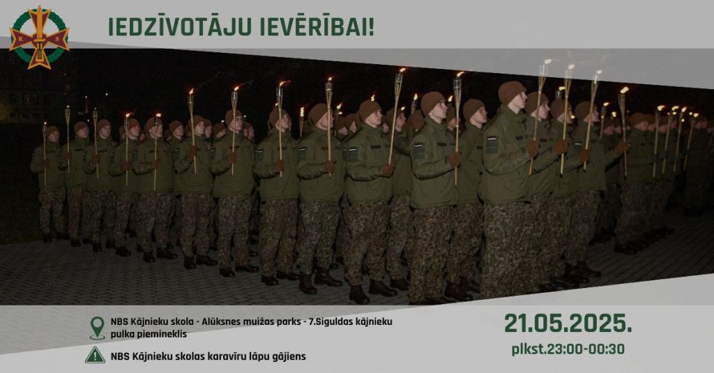 NBS Kājnieku skolas aktivitātes 21.05.2025.