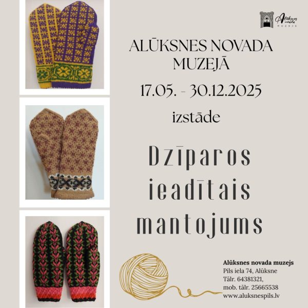 Novada rokdarbnieču adījumi izstādē “Dzīparos ieadītais mantojums”
