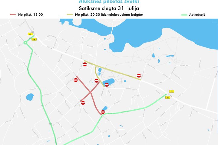 Pilsētas svētku satiksmes ierobežojumi
