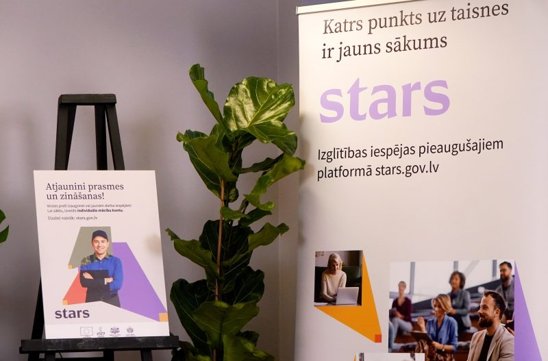 kādas izglītības programmas platformā STARS aicināti apgūt pieaugušie Vidzemē?