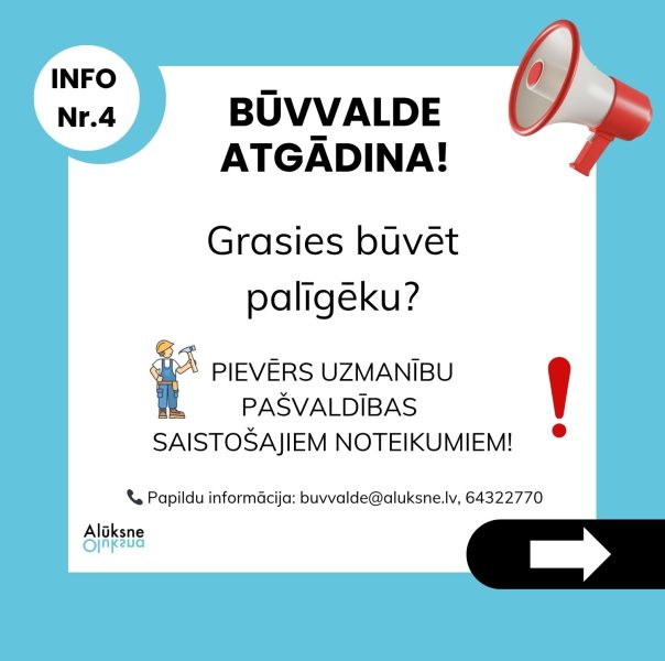 informatīvs attēls par palīgēku būvēšanu
