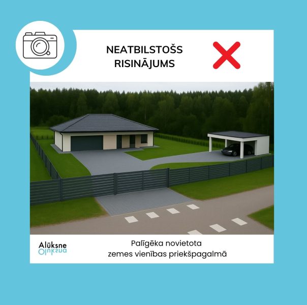 informatīvs attēls par palīgēku būvēšanu