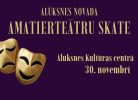 amatierteātru skates afiša