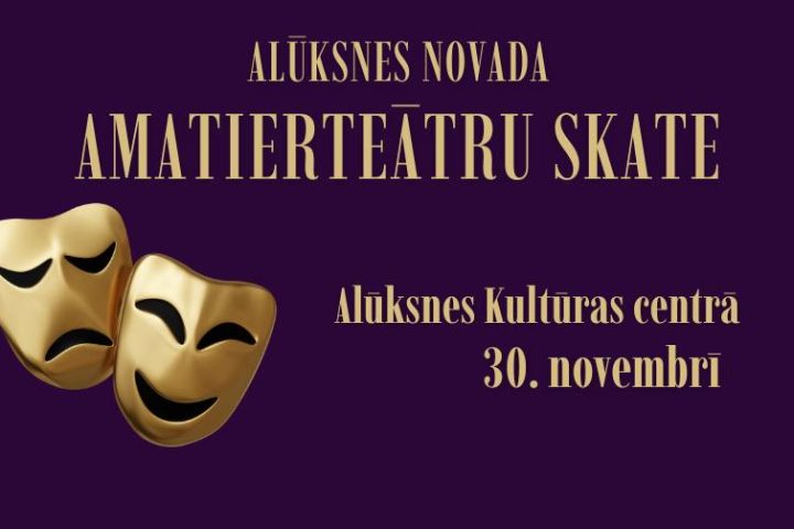 amatierteātru skates afiša