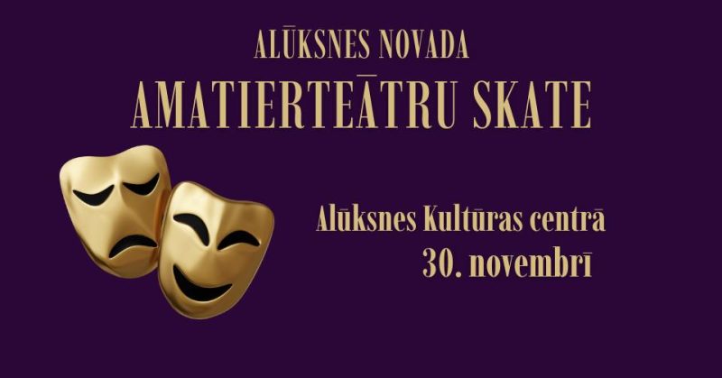 amatierteātru skates afiša