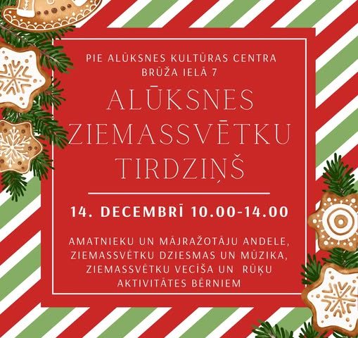 Ziemassvētku tirdziņa afiša