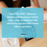 LAUTUS VIDE vairs nebūs iespējams veikt rēķinu apmaksu