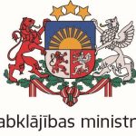 Latvijas valsts ģerbonis ar Labklājības ministrijas nosaukumu