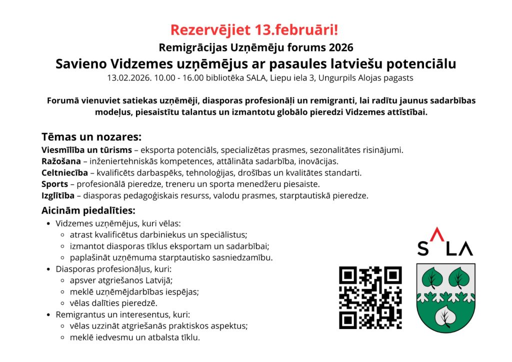 Remigrācijas uzņēmēju forums 2026