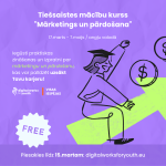 Jauniešiem iespēja bez maksas apgūt mārketinga un pārdošanas prasmes tiešsaistē