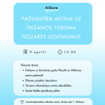Alūksnes pašvaldība aicina tūrisma nozares uzņēmumus uz tikšanos 9. aprīlī pulksten 15.00 Uzņēmējdarbības atbalsta centrā, Brūža ielā 7, Alūksnē. Tikšanās tēmas: piekļuve un būvdarbu gaita Pilsalā un Alūksnes ezera piekrastē, plānoto projektu īstenošana, Tūrisma informācijas centra aktualitātes un gada lielāko pasākumu plāns.