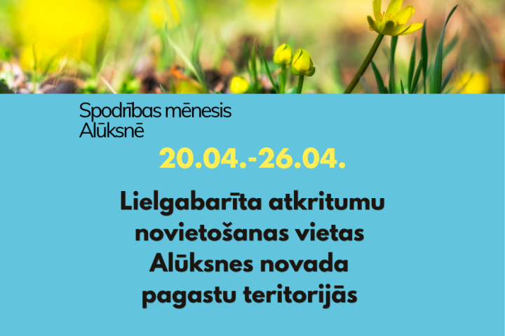 Lielgabarīta atkritumu novietošanas vietas Alūksnes novada pagastu teritorijās