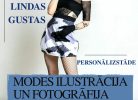 Reklāmas plakāts izstādei "LINDAS GUSTAS PERSONĀLIZSTĀDE MODES ILUSTRĀCIJA UN FOTOGRĀFIJA" ALŪKSNES NOVADA MUZEJĀ no 30. maija līdz 20. septembrim 2026. gadā. Plakātā redzama jauna sieviete alternatīvā apģērbā: melnā bēretē, caurspīdīgā melnā topiņā, pelēkbaltos svārkos ar rakstu, tīkliņzeķēs un melnos zābakos ar augstiem papēžiem. Viņa pozē, skatoties uz priekšu, viena roka pacelta pie galvas. Apakšā norādīta muzeja adrese: Pils iela 74, Alūksne un vietne: www.aluknespils.lv.