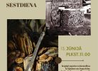 Pasākuma plakāts ar virsrakstu "VIKTORA ĶIRPA ATES MUZEJĀ "VIDZEMES LAUKU SĒTA" SAIMNIEKA UN SAIMNIECES SESTDIENA". Norādīts datums un laiks "13. JŪNIJĀ PLKST. 11.00". Teksts apraksta pasākumu: "Kopīgi sagatavosim malkas krājumus un iepazīsim, kādas koksnes malka senāk izmantota mājas siltumam, maizes cepšanai, gaļas žāvēšanai un citām saimnieciskām darbībām lauku sētā. Aicinām līdzi ņemt skaldāmo cirvi. Pēc labi padarīta darba cienāsimies ar skābeņu zupu". Apakšā norādīta dalības maksa: "Dalības maksa: pieaugušajiem – 3,50 EUR, senioriem – 2,50 EUR skolēniem un studentiem – 2,00 EUR".