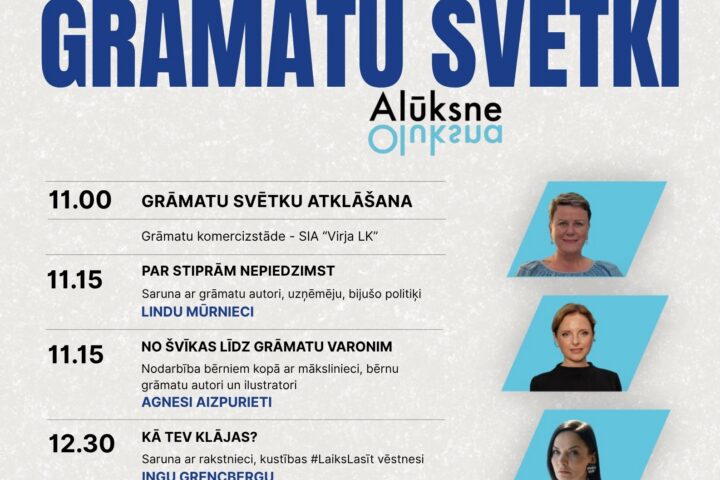 oktobrī Alūksnē Grāmatu svētki