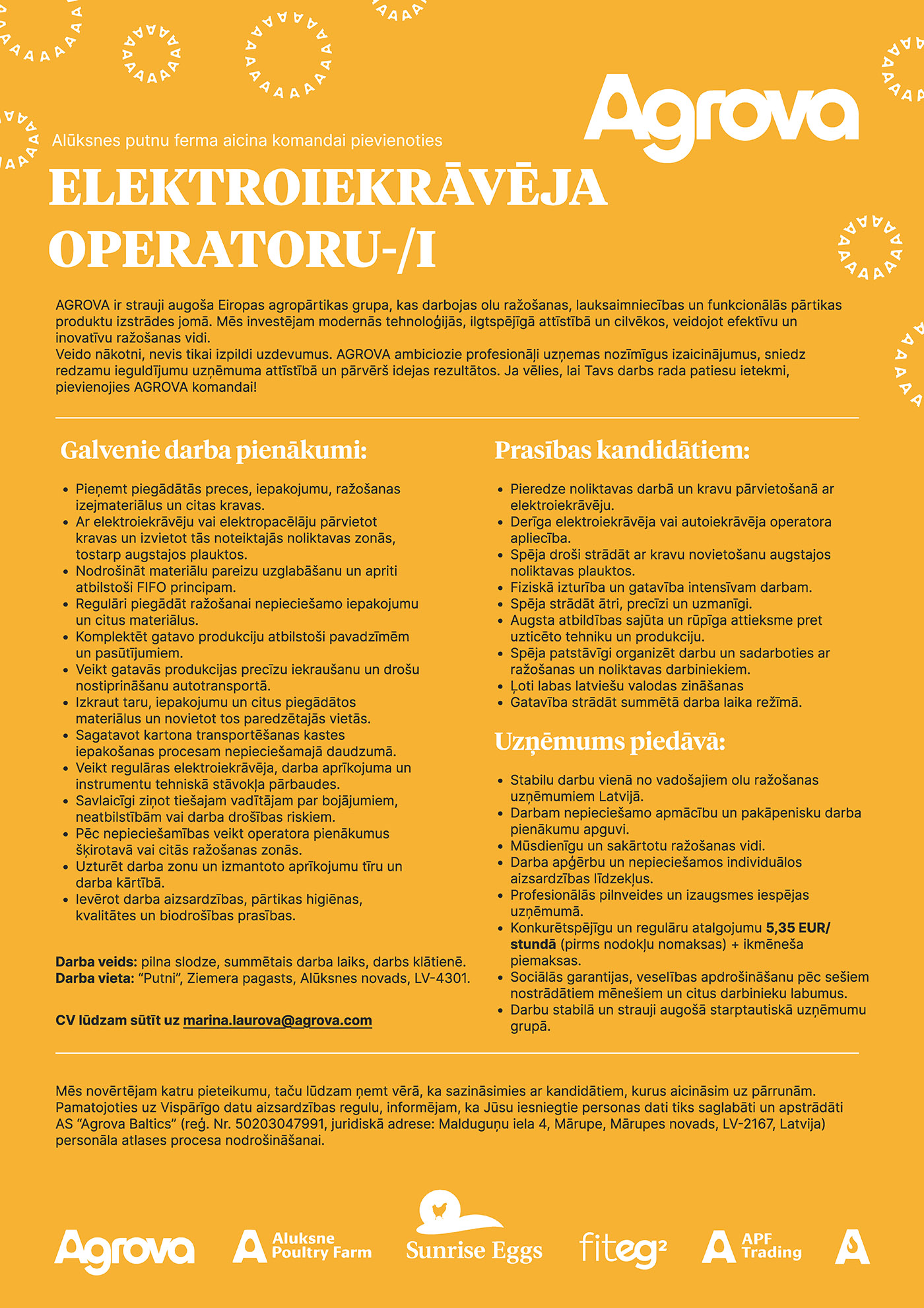 Elektroiekrāvēja operators