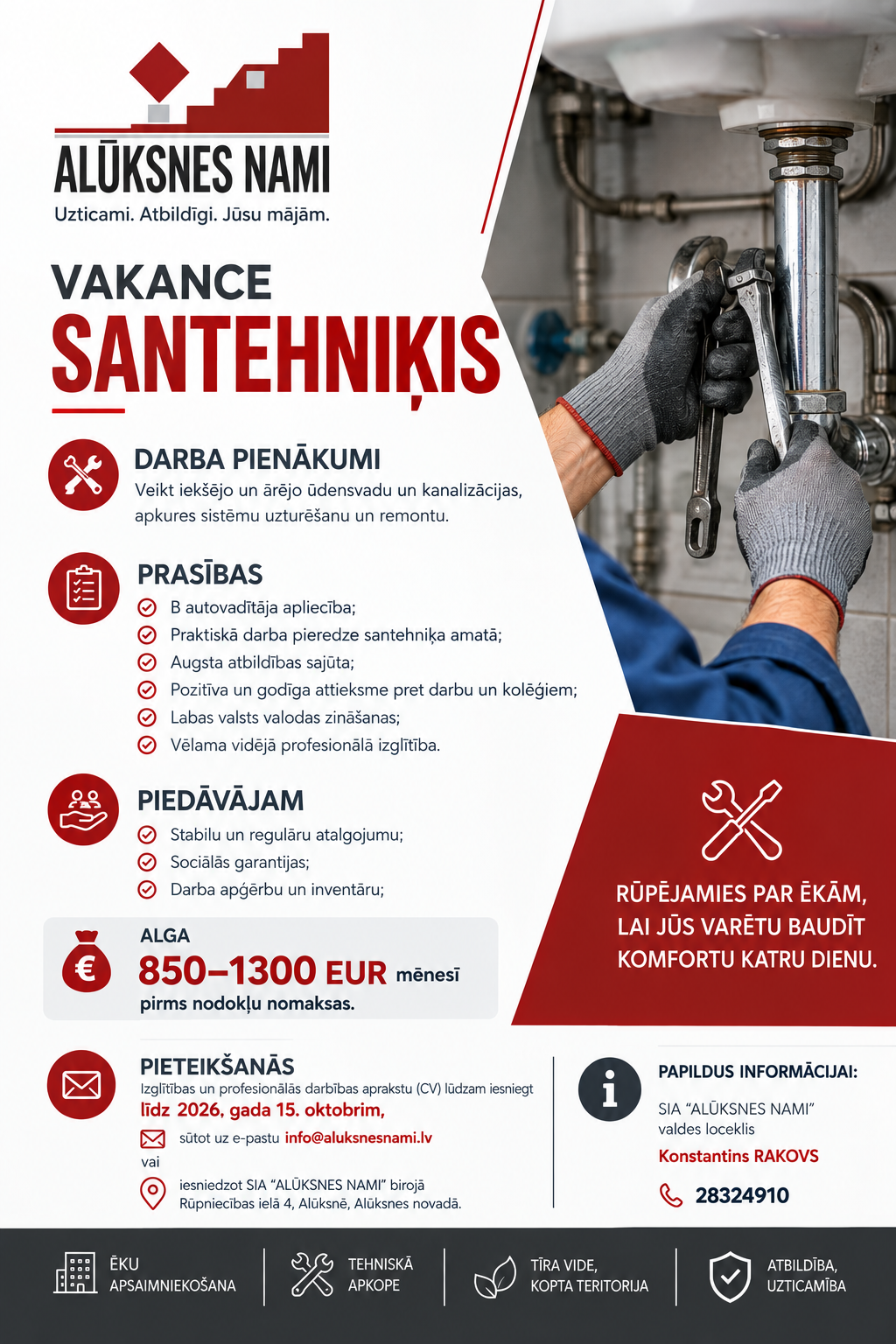 Santehniķis - vakance