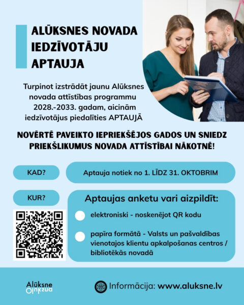 Plakāts, iedzīvotāju aptauja